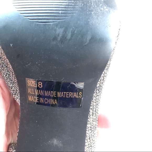 Quipid Heels Size 8 Sparkly Silver - Picture 10 of 10